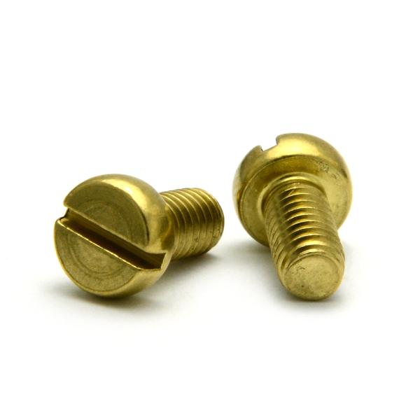 真鍮 (-) 平小ねじ M5 (太さ=5mm)×長さ=25mm　【 バラ売り ： 3本入り 】