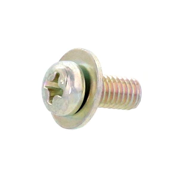 鉄/三価ホワイト (+)ナベセムス [P=1] M4 (太さ=4mm)×長さ=11mm　【 バラ売り ： 10本入り 】