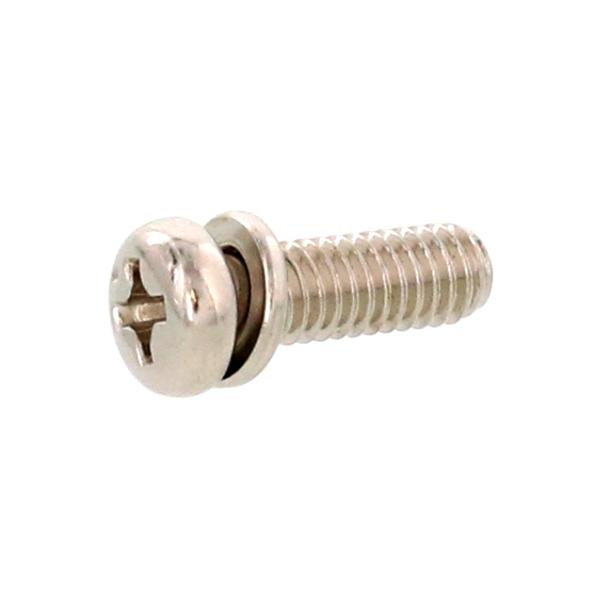 鉄/ニッケル (+)ナベセムス [P=2] M5 (太さ=5mm)×長さ=6mm　【 バラ売り ： 10本入り 】