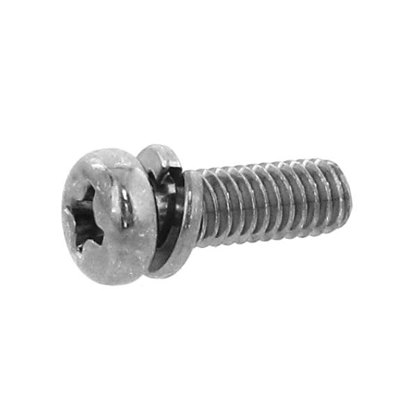 ステンレス(黒染め) (+)ナベセムス [P=2] M3 (太さ=3mm)×長さ=16mm　【 バラ売り ： 10本入り 】