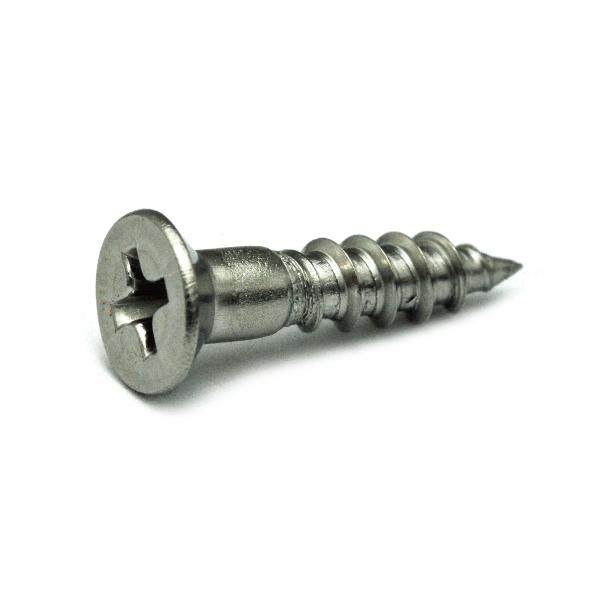 ステンレス (+)サラ木ねじ 太さ=3.5mm×長さ=10mm　【 バラ売り ： 10本入り 】