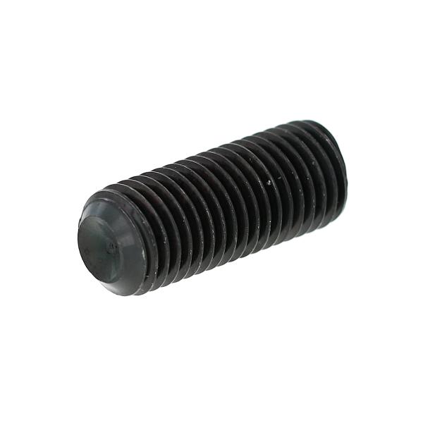 高強度の鉄[SCM435](黒染加工) ホーローセット (くぼみ先) M5 (太さ=5mm)×長さ=18mm　【 バラ売り ： 10本入り 】