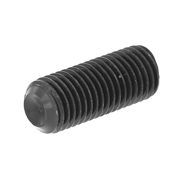 高強度の鉄[SCM435]/三価ブラック ホーローセット (くぼみ先) M12 (太さ=12mm)×長さ=10mm　【 バラ売り ： 5本入り 】