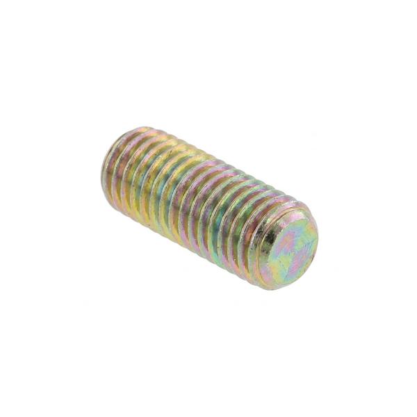 高強度の鉄[SCM435]/クロメート(黄褐色メッキ) ホーローセット (平先) M6 (太さ=6mm)×長さ=30mm　【 バラ売り ： 7本入り 】