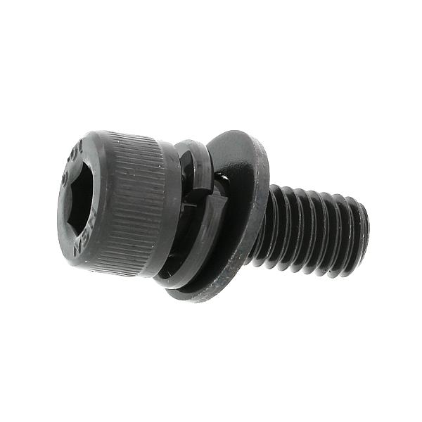高強度の鉄[SCM435](黒染加工) キャップセムス [I=3] M6 (太さ=6mm)×長さ=15mm　【 バラ売り ： 10本入り 】