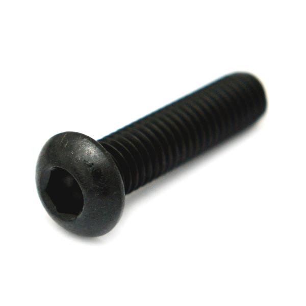 他サイト： ステンレス(黒染め) ボタンキャップ (全ねじ) M5 (太さ=5mm)×長さ=40mm　【 バラ売り ： 3本入り 】の商品画像