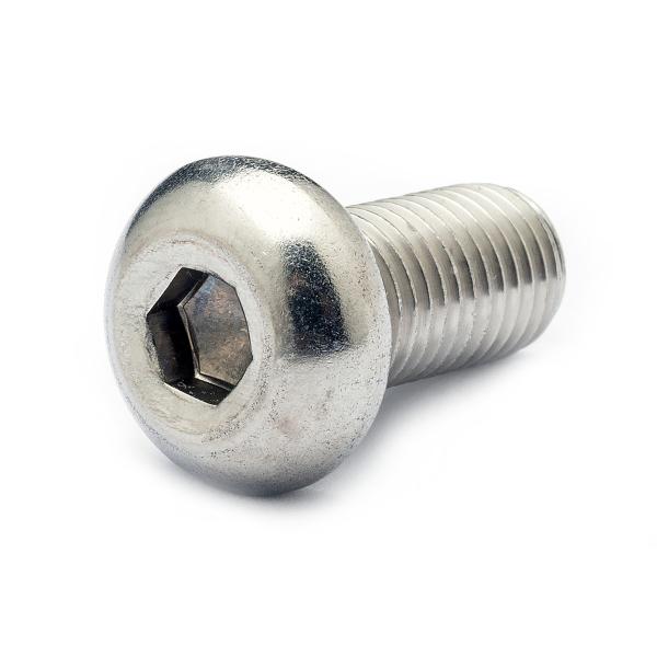 ステンレス ボタンキャップ (細目・全ねじ) M10 (太さ=10mm)×長さ=40mm <ピッチ:1.25> 【 バラ売り ： 2本入り 】