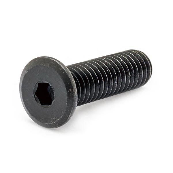 ステンレス(黒染め) [極低頭] 極薄ローヘッド キャップ (全ねじ) M6 (太さ=6mm)×長さ=15mm　【 バラ売り ： 2本入り 】