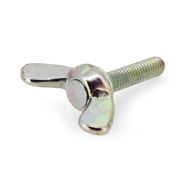 鉄/シルバーメッキ 冷間蝶ボルト [1種] M10 (太さ=10mm)×長さ=20mm　【 バラ売り ： 1本入り 】