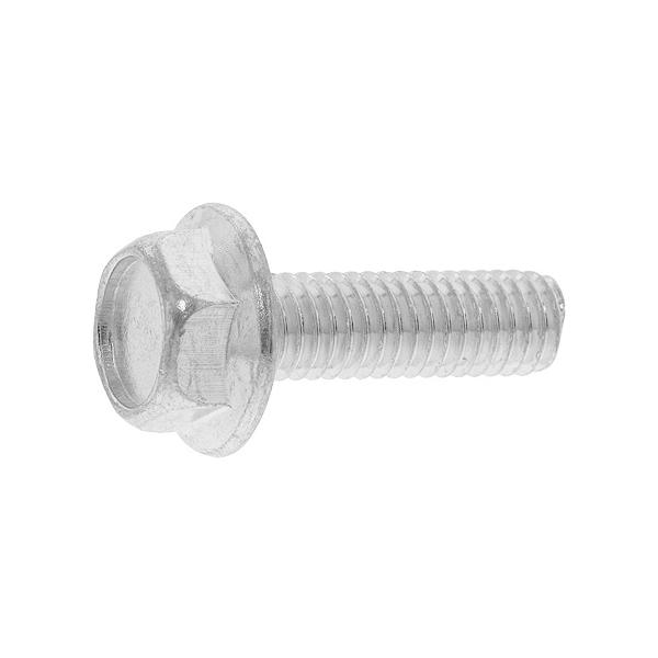 鉄/ブラックメッキ フランジボルト [2種] (全ねじ) M8 (太さ=8mm)×長さ=25mm　【 バラ売り ： 6本入り 】
