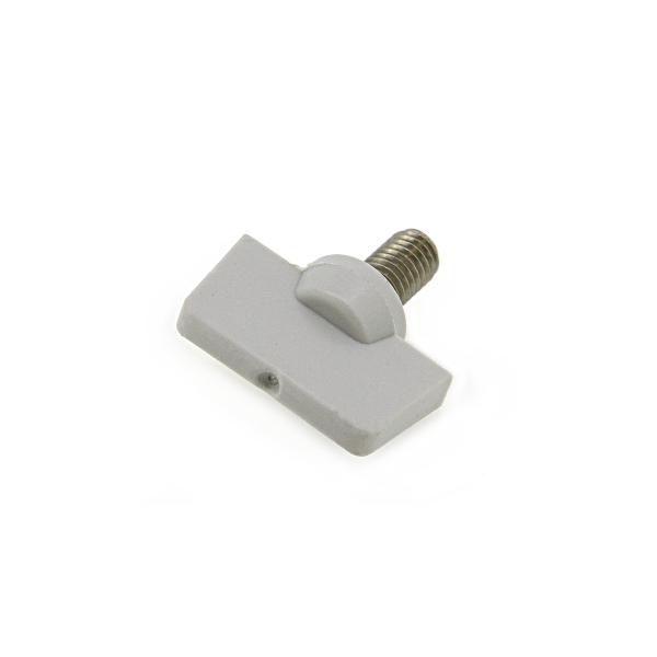 プラカラー蝶ボルト [小型] (ライトグレー) [ねじ部：ステンレス] M6 (太さ=6mm)×長さ=10mm　【 バラ売り ： 3本入り 】