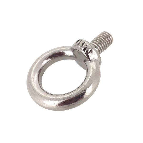 ステンレス アイボルト M6 (太さ=6mm)用　【 バラ売り ： 1本入り 】