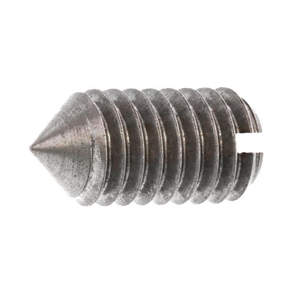 鉄 (-)止めねじ (とがり先) M5 (太さ=5mm)×長さ=8mm 【 バラ売り 鉄 (-)止めねじ (とがり先) M5 (太さ=5mm)×長さ=8mm 【 バラ売り