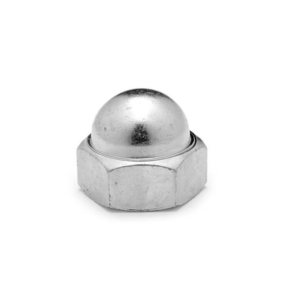 鉄/クロメート(黄褐色メッキ) 袋ナット (細目) M16 (太さ=16mm)用 <ピッチ:1.5> 【 バラ売り ： 2個入り 】