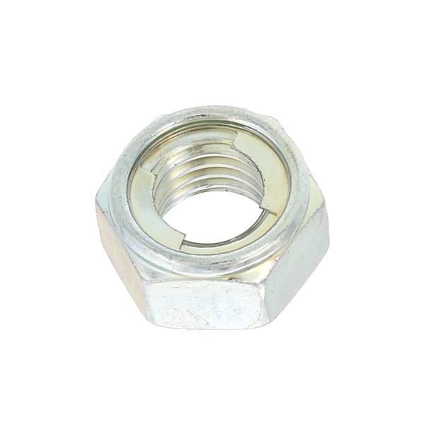 鉄/三価ホワイト Uナット (左ねじ) M6 (太さ=6mm)用　【 バラ売り ： 5個入り 】
