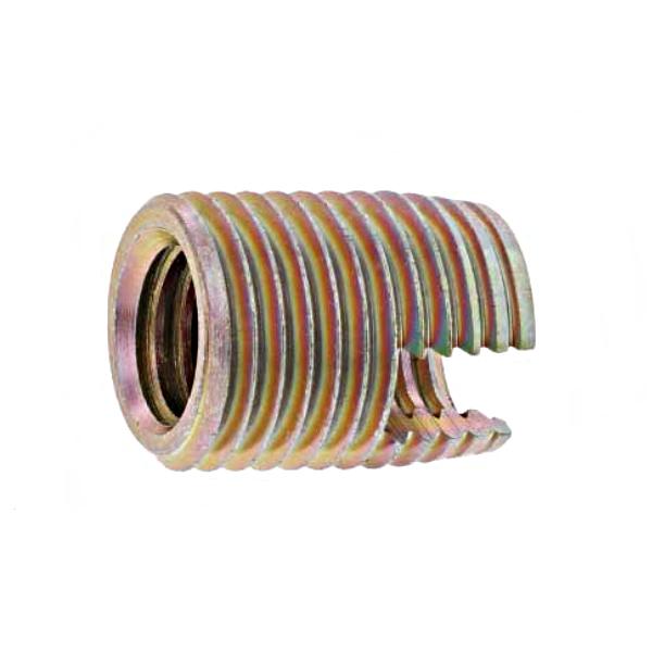 鉄/クロメート(黄褐色メッキ) エンザート [割溝タイプ：302型] 内ねじ : M14 (太さ=14mm)用　【 バラ売り ： 1個入り 】