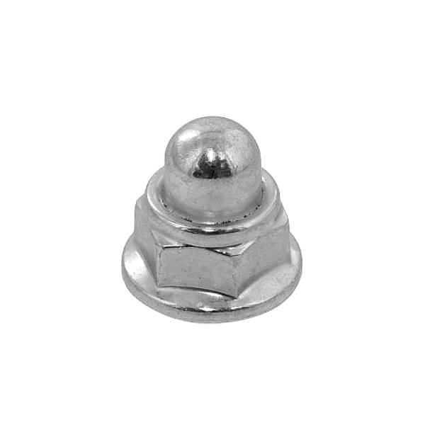 ステンレス E-LOCK NUT [キャップ付フランジナットタイプ] M6 (太さ=6mm)用　【 バラ売り ： 2個入り 】
