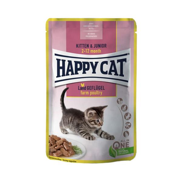Happy Cat ジュニア ファーム ポルトリー パウチ 85g 子猫用コンプリートフード ねこばたけ ヤフー店 通販 Yahoo ショッピング