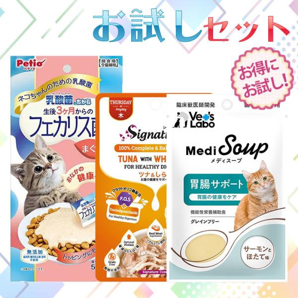 キャットフード お試し フードセット 胃腸ケア パウチとおやつ ネコポス無料