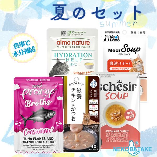夏のセット 水分たっぷりのパウチフード 猫用 お得 お試し 水分補給 キャットフード
