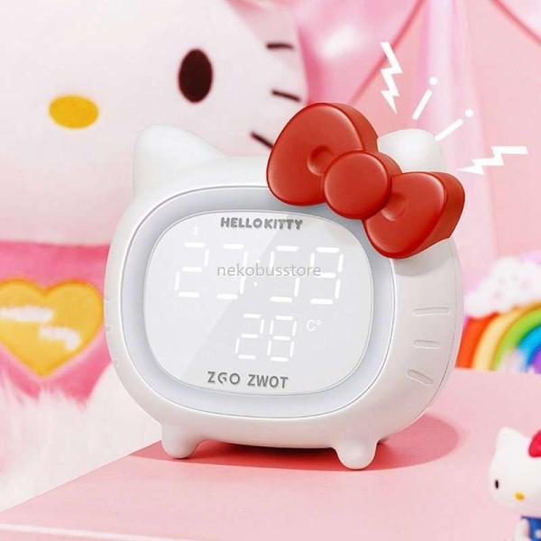 目覚まし時計 こども 子供 大音量 起きれる おしゃれ ハローキティ かわいい グッズ 置時計 キャラクター プレゼント ギフト 誕生日 未使用品