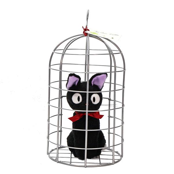 黒猫のジジ カゴ入り 座り ぬいぐるみ Mサイズ K-9355 魔女の宅急便 ジブリ公式 サンアロー
