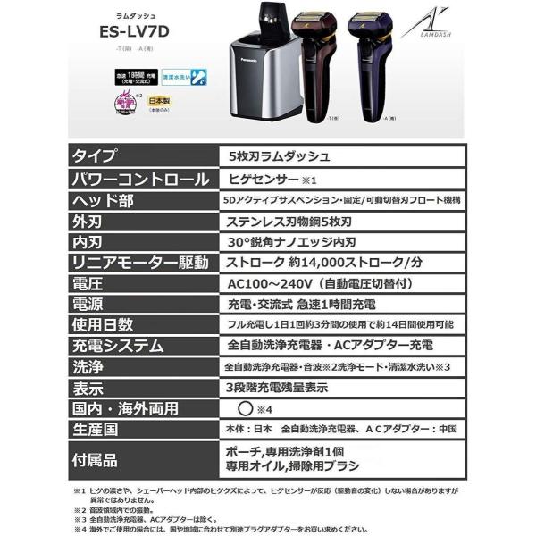 茶 美容家電 Es Lv7d T パナソニック 5枚刃 ラムダッシュ 20200315002530 00010 ねこねこ商店 5枚刃 ラムダッシュ メンズシェーバー
