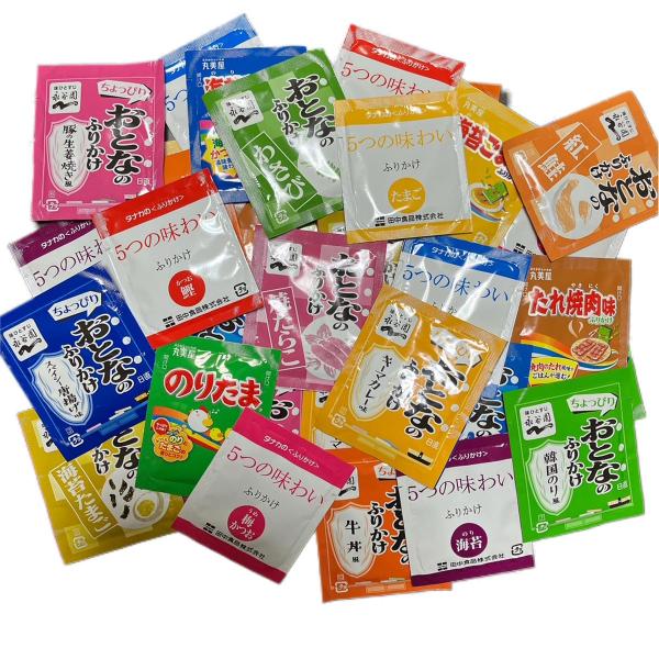 ポスト投函の配送となります。複数個購入の場合、複数口の発送または宅配便に変更となる場合がございます。検索関連キーワード永谷園 おとなのふりかけ 丸美屋 のりたま 田中食品 ５つの味わいふりかけ 20種 各2個 計40個 業務用 個包装 詰め...