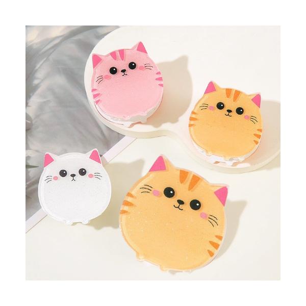 ミニバンスクリップ　こども　キッズ　かわいい　前髪　ワンポイント　猫　猫柄　猫好き　猫型ヘアクリップ