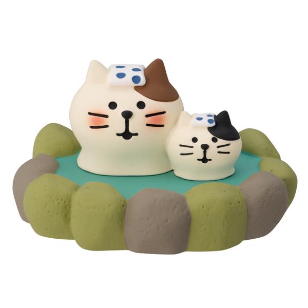 62decole デコレ　コンコンブル　concombre　インテリア雑貨　置物 DECOLE concombre コンコンブル デコレ decole 温泉親子猫 置物