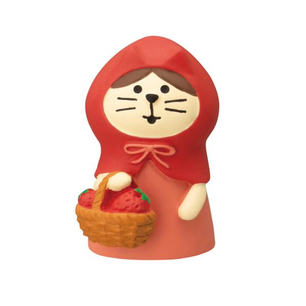 デコレ　コンコンブル　concombre とれたていちごカフェ ねこずきん いちごつみ　猫雑貨　猫グッズ　猫柄　
