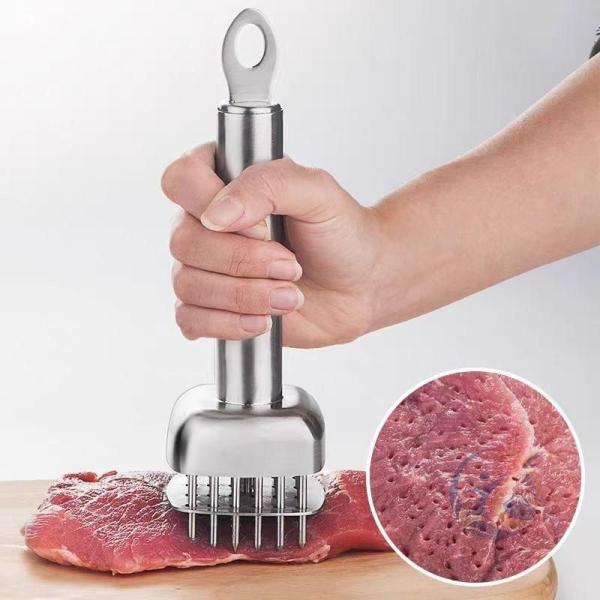 改良式お肉のすじ切り器筋きりカッター肉筋切り器調理ミート肉たたき肉刺し 感動人生 筋切りお肉が柔らかくなるステーキ調理ミート食用品質のステンレス鋼キ