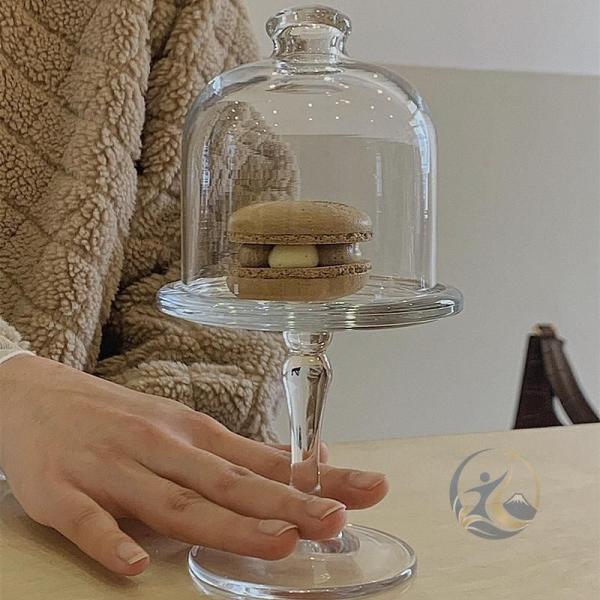 ガラスドーム蓋カバー付きケーキスタンドガラスサービングトレイウェディ 感動人生 ングケーキ台座ケーキチーズ盛り合わせカップケーキサーバーデザートプレ