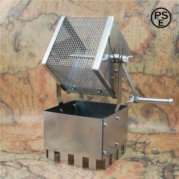コーヒーロースター焙煎機豆のベーキングメーカーステンレス鋼製 感動人生 コーヒーロースター手動回転コーヒー豆焙煎機エスプレッソ機械家庭用 車用 取付簡単
