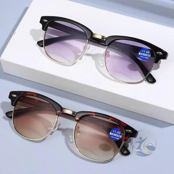 老眼鏡 おしゃれ メンズ 遠近両用 ブルーライトカット UVカット 感動人生 レディース 男女兼用 リーディンググラス パソコン用 スマホ用敬老の日 調光