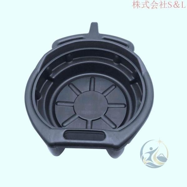 7.5L オイル ドレン パン 廃油エンジン コレクター タンク ギア ボックス 感動人生 トリ ップ トレイ 修理修復車の燃料液交換ガレージツール用 ブラック 北欧