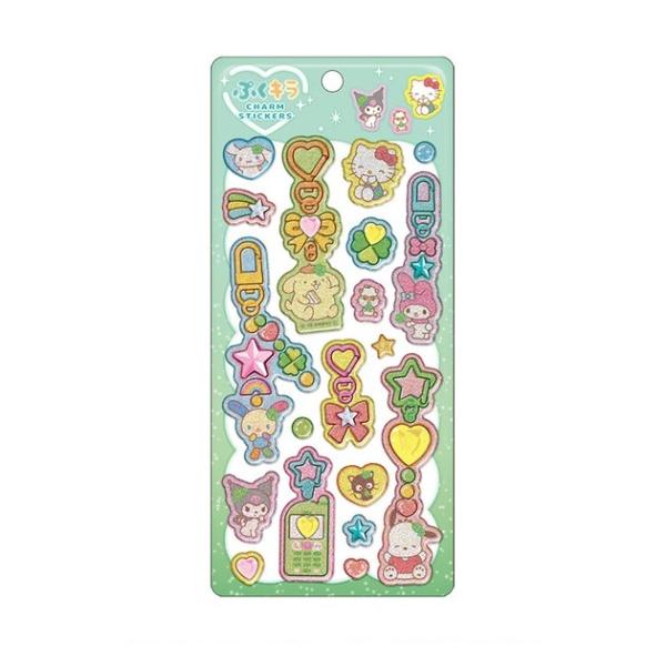 9月入荷予定] sanrio ぷくキラチャームステッカー サンリオ