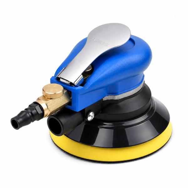 洗車 研磨 集塵式 マジック式 軽量 エアー ダブルアクション ポリッシャー サンダー 13500rpm 125mm ホース 集塵袋 付き