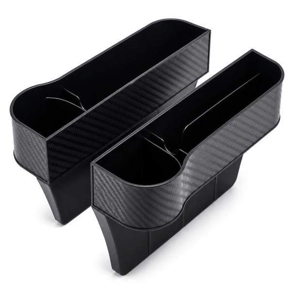 左右2個セット 車用 シートポケット コンソール 収納ボックス ドリンクホルダー カップホルダー サイドトレイ 小物入れ
