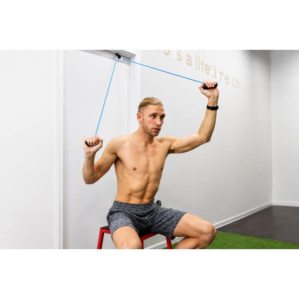 【送料無料】肩 ストレッチャー ショルダー プーリー ドアに取り付け 首と肩のトレーニング 上肢運動プルロープ