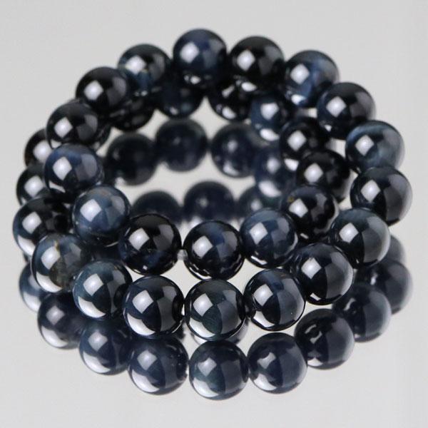 数珠 パワーストーン はな花 ホークスアイ（青虎目石） ブレスレット
