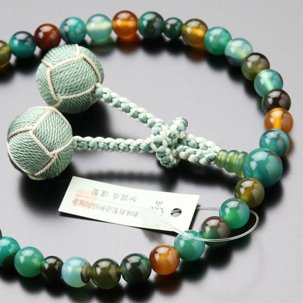 数珠 パワーストーン はな花 数珠 女性用 約7.5ミリ モンタナ瑪瑙 2色