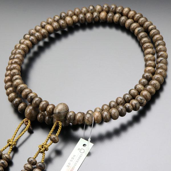 金運爆上げ　現在希少　シャム柿 特殊木目(希少樹木)＋茶水晶　お念珠　岐阜谷汲寺 金運爆上げ 現在希少樹木シャム柿 特殊木目＋茶水晶 お念珠