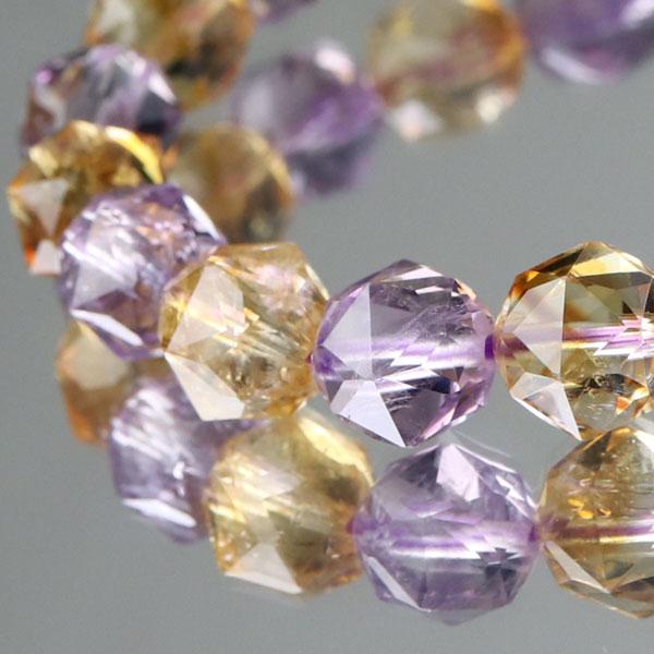数珠 パワーストーン はな花 アメジスト シトリン ブレスレット