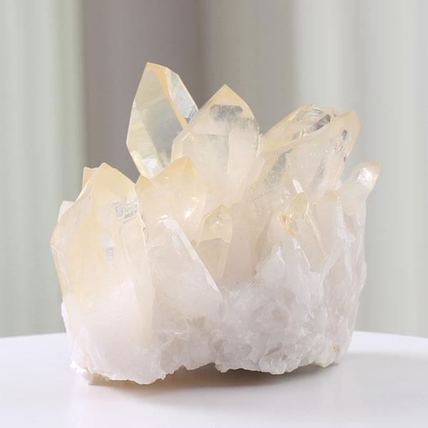 数珠 パワーストーン はな花 水晶クラスター アーカンソー州産