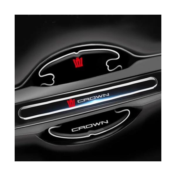 クラウン ドアハンドルプロテクター 220系 210系 200系 180系 170系 キズ防止 透明 (クラウン)