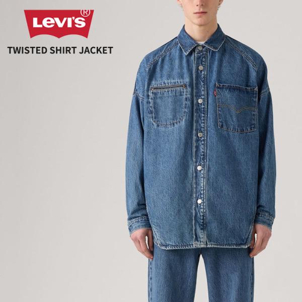 Levi's リーバイス メンズ デニム カバーオール TWISTED シャツ