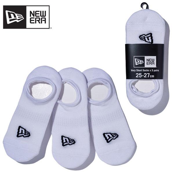 ニューエラ NEW ERA ソックス ベリーショート 3ペア White 靴下 3Pセット