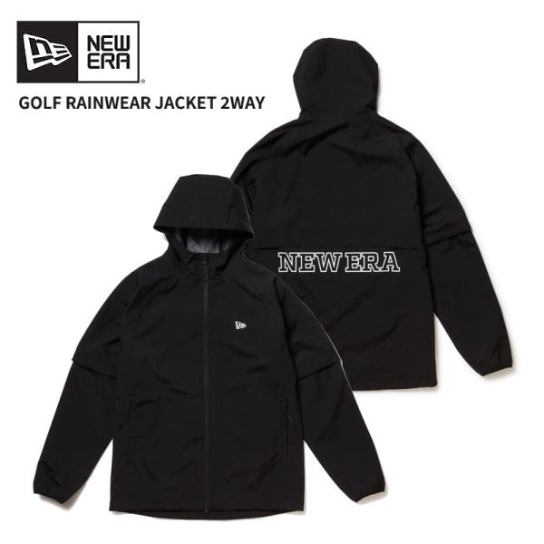 ニューエラゴルフ レインジャケット 2-Way スリーブ ネイビー M レインジャケット 2-Way スリーブ ネイビー | ゴルフ
