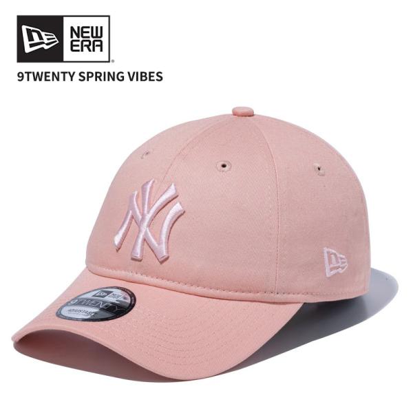 9TWENTY ニューエラ キャップ ピンク × ホワイト キッズ Child 9TWENTY トラッカー ニューヨーク・ヤンキース